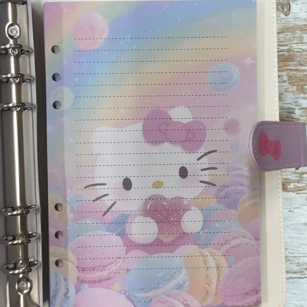 Hello Kitty A5 Binder with matching printed paper and canvas tote bag